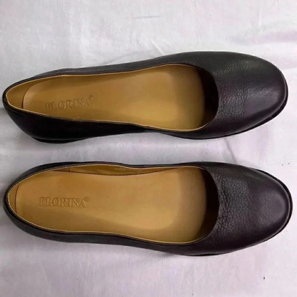 Florina handmade leather flats size 9 (39) NWOT - Picture 2 of 6
